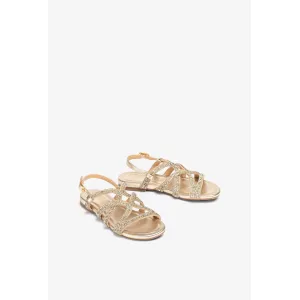 Image Sandales avec cristaux - Platino (Or) à 64,90€