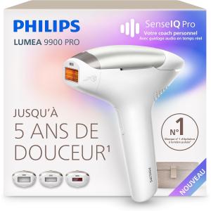 Image Épilateur à lumière pulsée PHILIPS Lumea 9900 Pro - Blanc Arctique à 479,99€