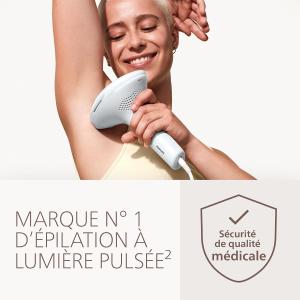 Image Épilateur à lumière pulsée PHILIPS Lumea 9900 Pro - Blanc Arctique à 479,99€