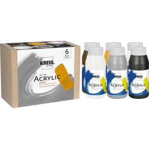 Image Peinture acrylique KREUL Triton Acrylic Liquid set - Base & Neutral Colors à 39,19€