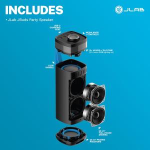Image [Prime] Enceinte portable JLab Jbuds Party - Noir à 29,99€