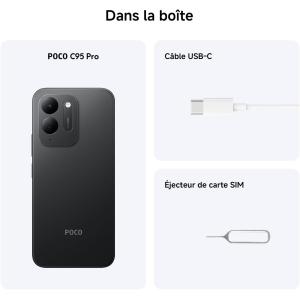 Image [Prime] Smartphone Xiaomi POCO C95 Pro - Noir à 219,90€
