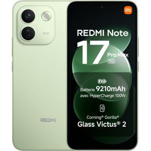 Image [Prime] Smartphone Xiaomi Redmi Note 17 Pro Max 5G 8+512 Go - Vert, Blanc ou Noir à 475 €