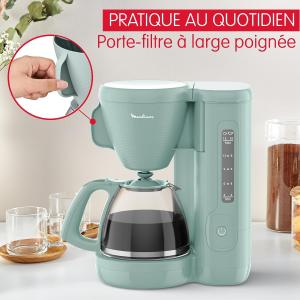 Image Cafetière filtre Moulinex Morning FG2M1310 - Eucalyptus à 29,99€