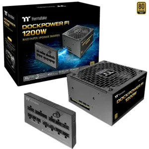 Image Alimentation modulaire Thermaltake Dockpower FI 1200 W- 80 Gold Plus - Noir à 139,90 €