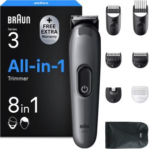 Image Tondeuse multifonction Braun Series 3 AIO3540 - Grise à 29,59€