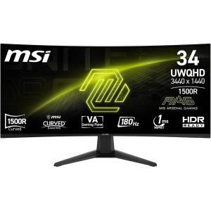 Image Écran gaming incurvé 34" UHD 4K MSI MAG 346CQ - 180Hz, 1ms - Noir à 220,40€
