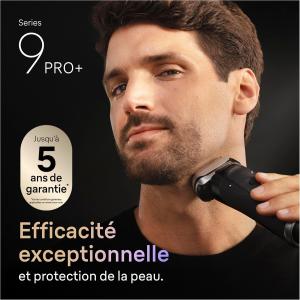 Image Rasoir électrique Braun Series 9+ Pro 9660CCPS - Noir à 349,98€