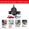 Image Batterie de cuisine Tefal Ingenio Enjoy 17 pièces - Gris à 149,89€