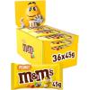 Image Bonbons chocolat M&M's Peanut 36 sachets de 45 g - Chocolat au lait et cacahuètes à 19,99€
