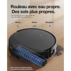Image Aspirateur robot laveur ECOVACS X11S OmniCyclone Care Kit - Noir à 799,00€