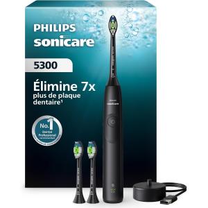 Image Brosse à dents électrique Philips Sonicare 5300 HX7101/04 - Noir à 74,99€