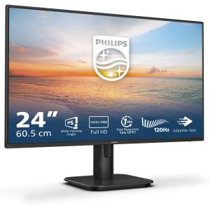Image Moniteur PC 24" FHD Philips 24E1N1190A - 4ms, 120Hz - Noir à 79,99€
