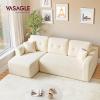 Image Canapé d’angle modulable VASAGLE LCS183WD01 - Blanc crème à 319,76€