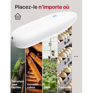 Image Thermomètre hygromètre connecté X-Sense STH51 - Blanc à 15,33€