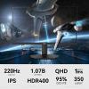 Image Écran PC gaming 27" QHD 2k HKC G27H2DPro - 1ms, jusqu'à 220Hz - Noir à 108,79€