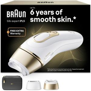 Image Épilateur à lumière pulsée Braun Silk·expert Pro 5 PL5230 - Blanc et or à 348.99€