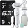 Image Épilateur électrique Braun Silk-épil 9 SkinSpa 9-381 - Argent à 149,99€