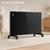 Image Radiateur électrique CIARRA CBHX20-B - 2000W - Noir à 135,37€