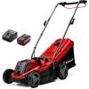 Image Tondeuse à gazon sans fil Einhell GE-CM 18/33 Li Kit - Rouge/noir à 107€