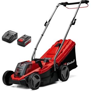 Image Tondeuse à gazon sans fil Einhell GE-CM 18/33 Li Kit - Rouge/noir à 107€
