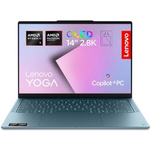 Image PC portable 14" 2.8K Lenovo Yoga Slim 7 14AGP11 (Ryzen AI7, RAM 32Go, SSD 1To) - Tidal Teal à 1 799,99 €
