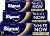 Image Pack 3 Dentifrices Signal White Now Gold Blancheur