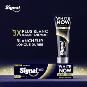 Image Pack 3 Dentifrices Signal White Now Gold Blancheur
