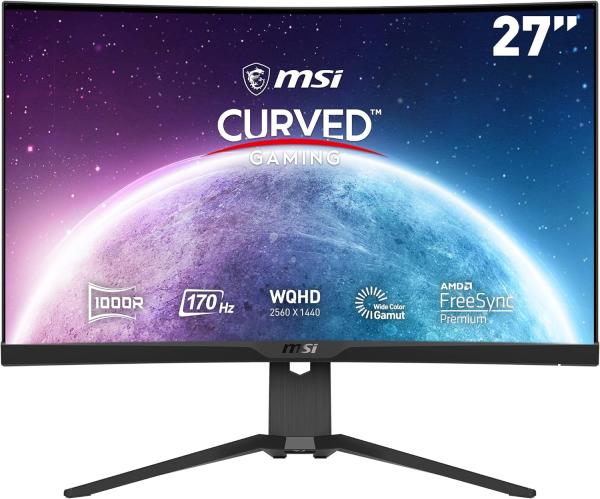 Image Écran PC 27" WQHD MSI G272CQP Incurvé - 2k - 170Hz / 1ms
