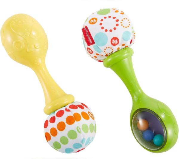 Image Hochets Bébé Fisher-Price BLT33 Mes Premières Maracas Jouet Musical