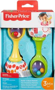 Image Hochets Bébé Fisher-Price BLT33 Mes Premières Maracas Jouet Musical