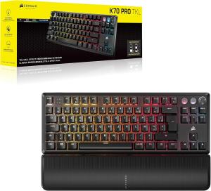 Image Clavier Gaming Filaire Corsair K70 Pro TKL RGB Magnétique-Mécanique - Noir