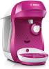Image Machine à Café Bosch tas1001 Tassimo Happy Intellibrew violet & blanc