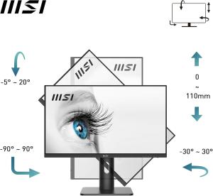 Image Écran PC 23.8" MSI PRO MP243XP - FHD 100Hz