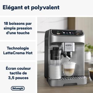 Image Machine À Café De'Longhi ECAM322.70.SB Magnifica Plus Superautomatique LatteCrema