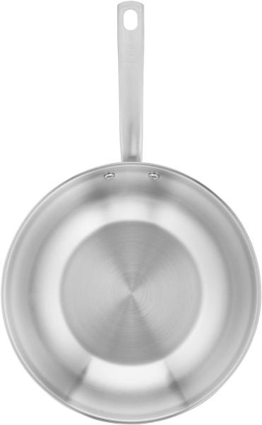 Image Poêle Wok 28cm Tefal E4921925 Virtuoso - Acier inoxydable Sans Revêtements