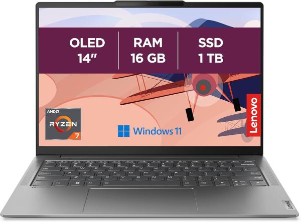 Image PC Portable 14'' Lenovo 14APU8 Yoga Slim 6 (RAM 16Go, SSD 1To, Win11)