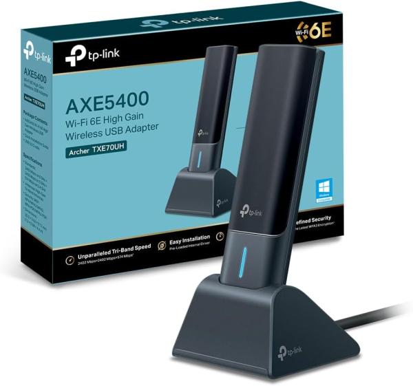 Image Clé WiFi 6E TP-Link Archer TXE70UH Puissante AXE5400 - WPA3, Windows 11/10