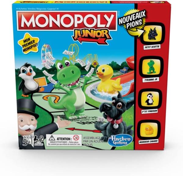 Image Jeu de Plateau Monopoly Junior - Jeu de Société pour Enfants