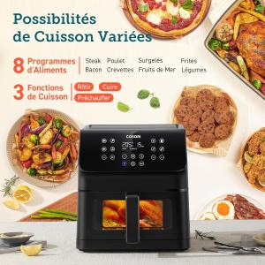 Image Friteuse Sans Huile COSORI Air Fryer 6.2L RapidAir - Écran Tactile LED