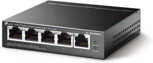 Image Switch TP-Link TL-SG1005LP -  4 Ports PoE+ 30W 802.3af/at - Boitier Métal