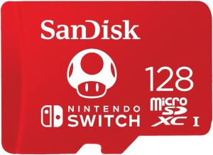 Image Carte MicroSDXC 128Go SanDisk USH-I Class 10, U3 - Pour les consoles Nintendo Switch