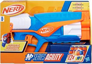 Image Pack Nerf N Series Agility Blaster - Barillet Rotatif et 12 Fléchettes Nerf N1