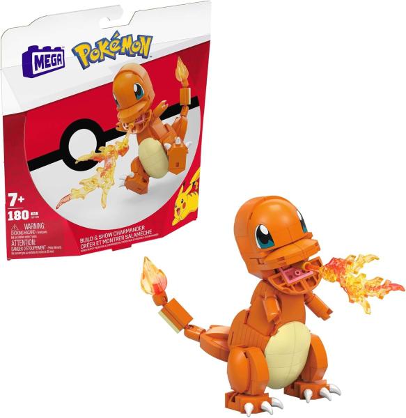 Image Pack Salamèche MEGA GKY96 Pokémon - Jeu De Briques De Construction 180 Pièces
