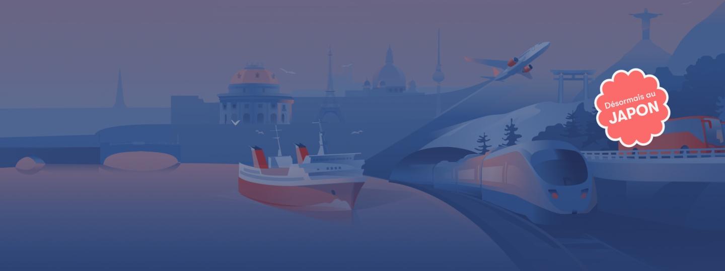 Image Une plateforme pour comparer train, bus, avion et ferry
